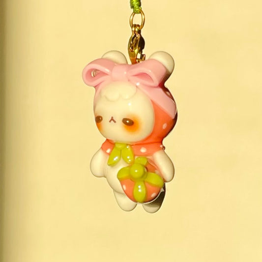 (Catalogue) Pink Bow Strawberry Bun