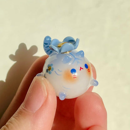 (Fidget Spinner) Blue Tiger