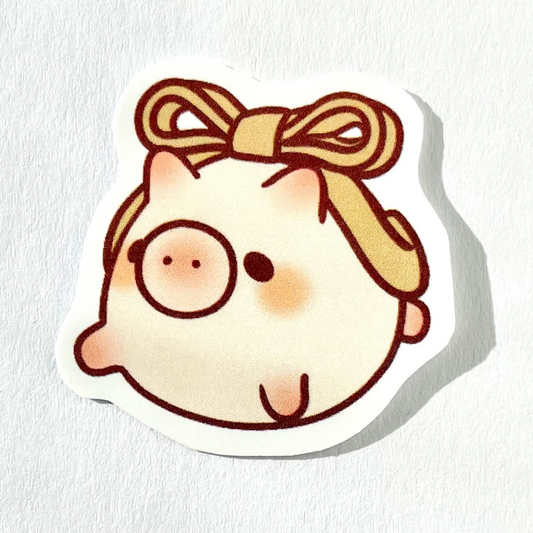 Green Bow Pig