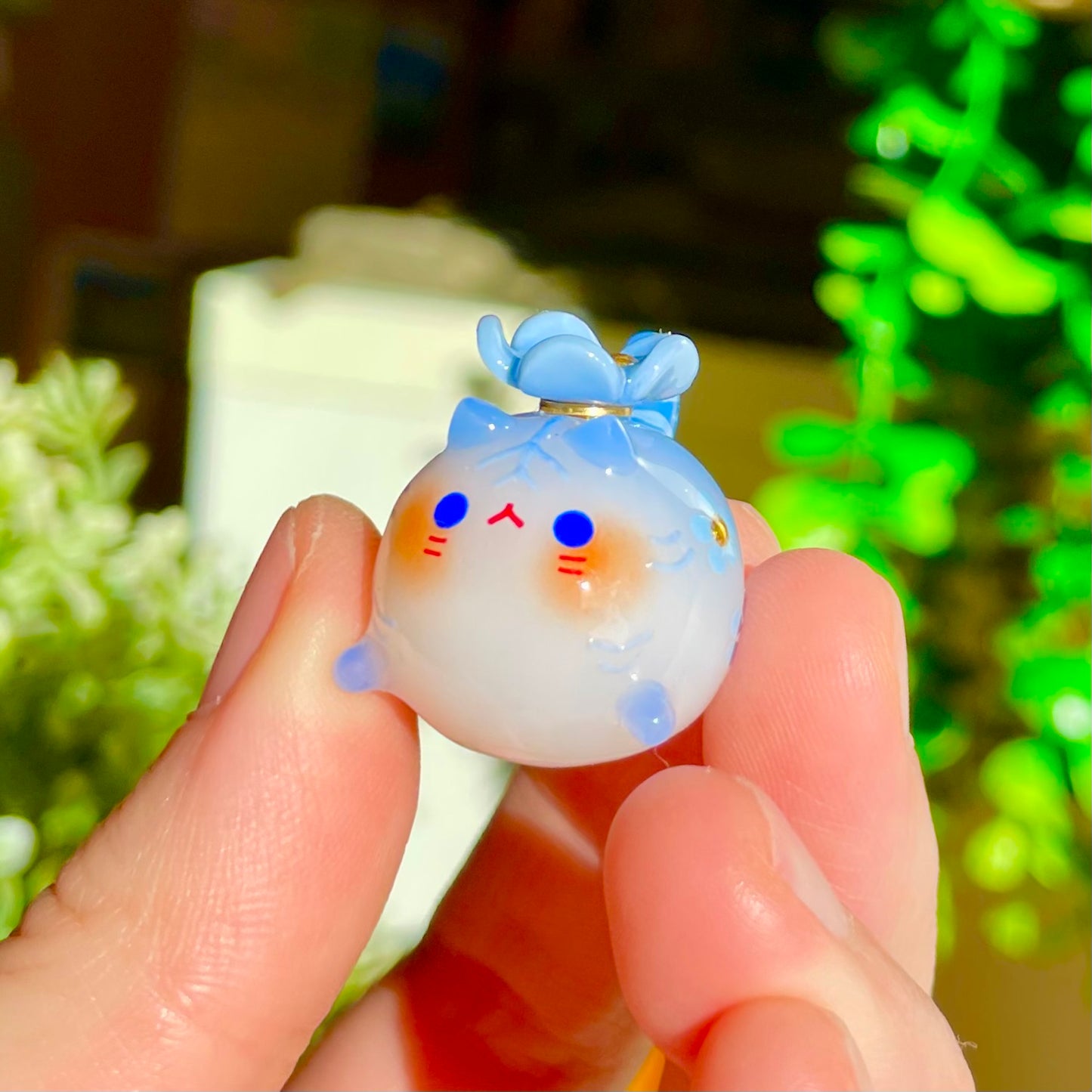(Fidget Spinner) Blue Tiger