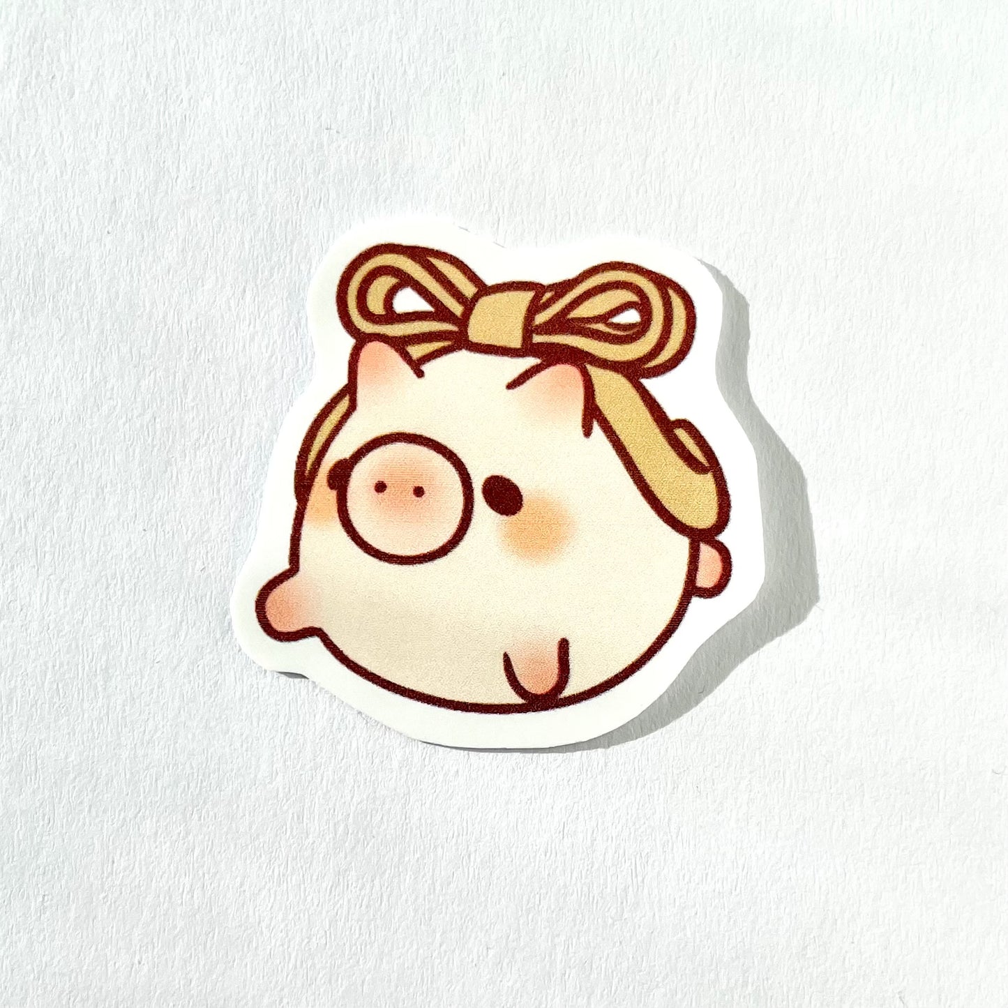 Green Bow Pig