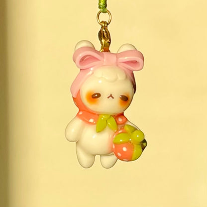 (Catalogue) Pink Bow Strawberry Bun