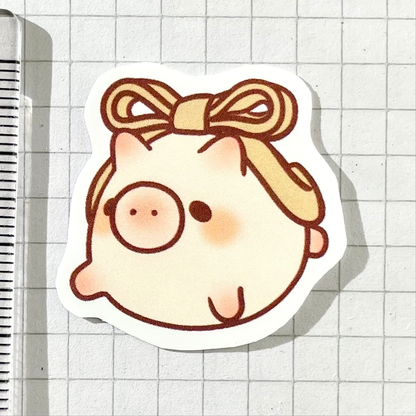 Green Bow Pig