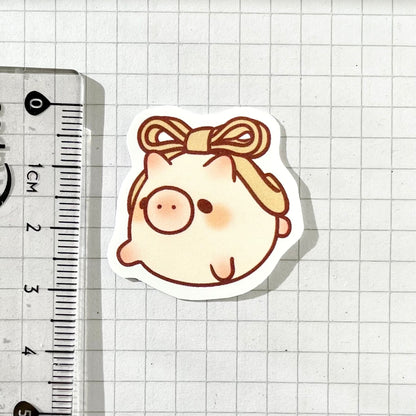 Green Bow Pig