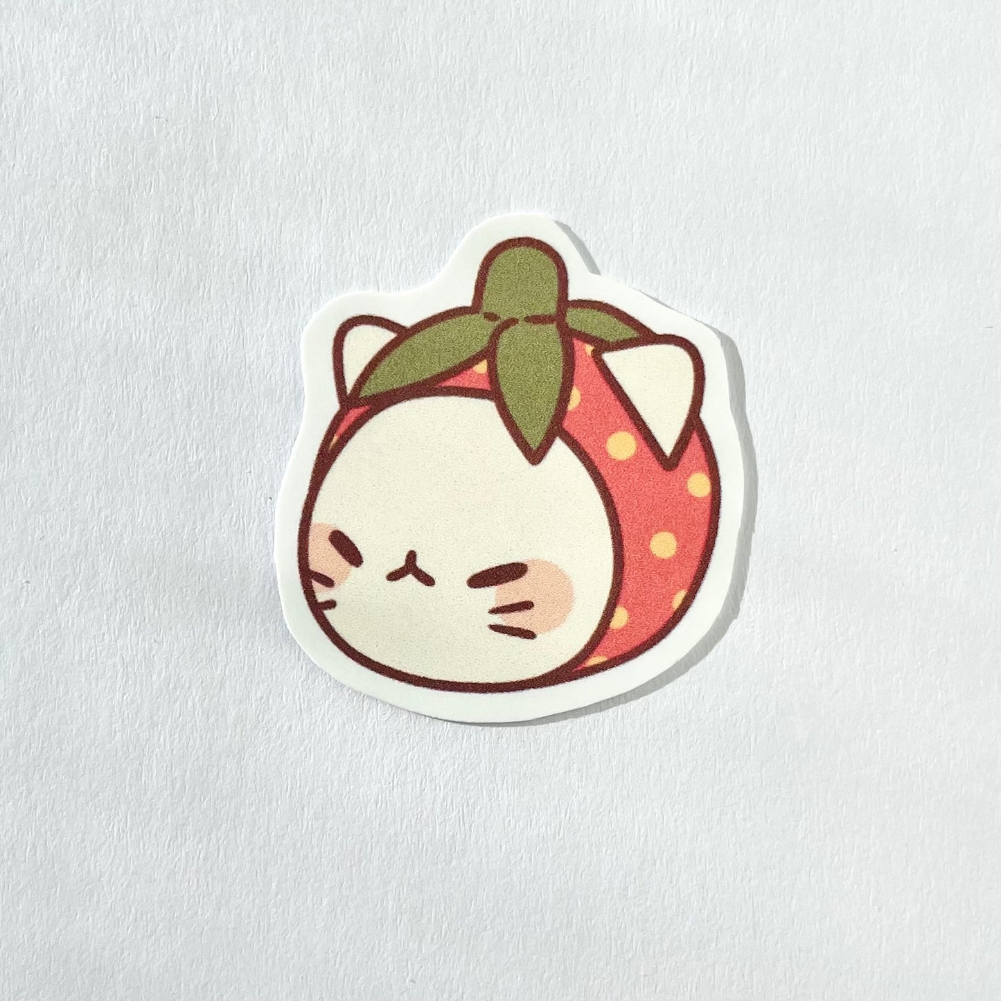 Strawberry Cat Head