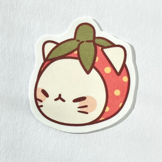 Strawberry Cat Head